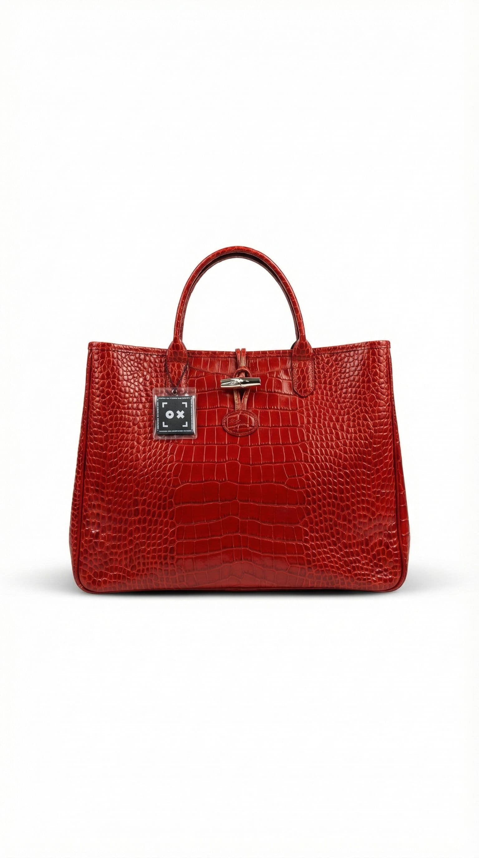 Longchamp Le Roseau Red Tote Bag - Image 1