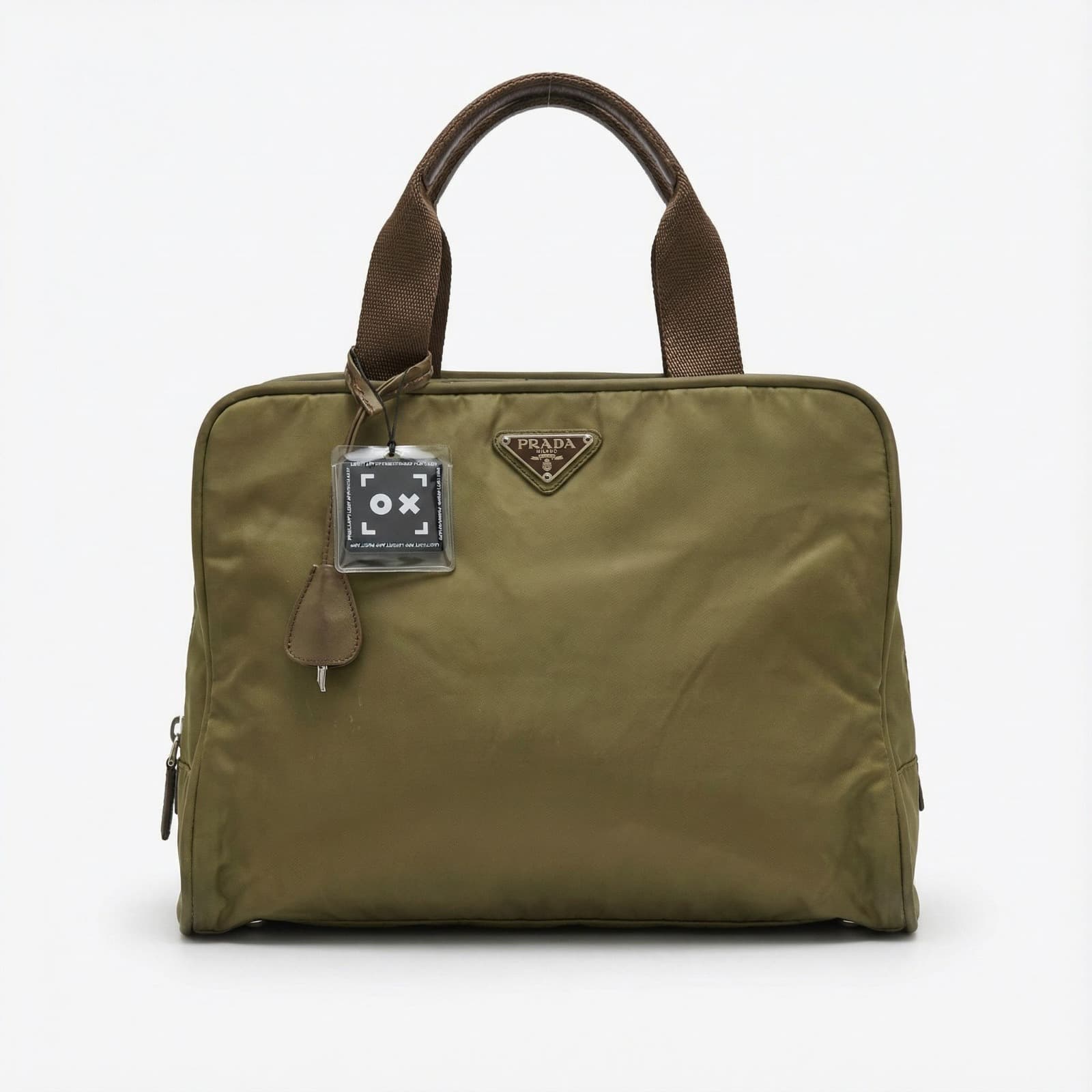 Prada Olive Green Nylon handbag - Image 1